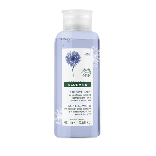 Klorane Cornflower Micellar Water woda micelarna z ekologicznym chabrem 400ml