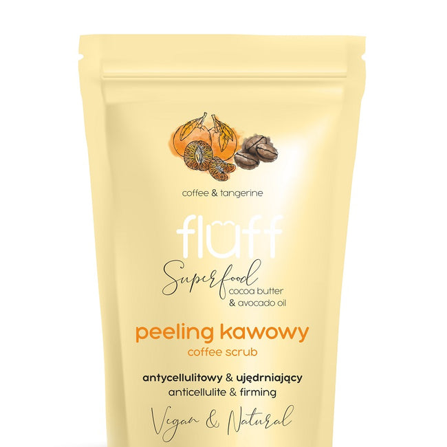 Fluff Coffee Scrub peeling kawowy do ciała Antycellulitowy & Ujędrniający Mandarynka 100g