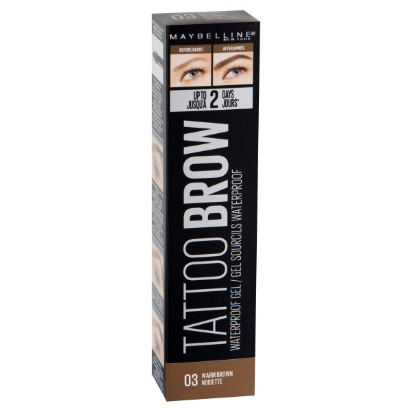 Maybelline Tattoo Brow Waterproof Gel żel do brwi 03 Warm Brown 5ml