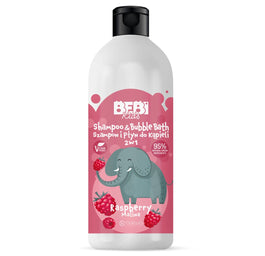 Barwa Bebi Kids szampon i płyn do kąpieli dla dzieci 2w1 Malina 500ml