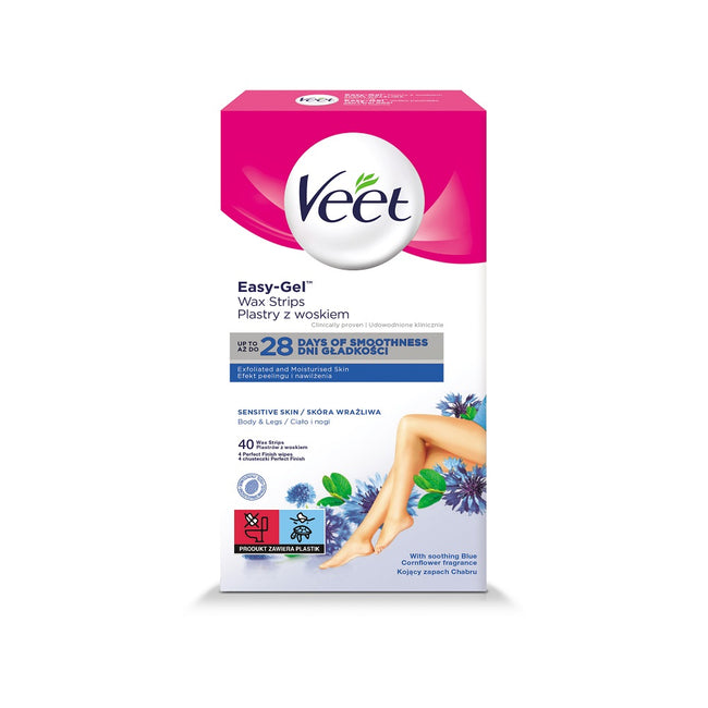 Veet Professional plastry z woskiem skóra wrażliwa 40szt