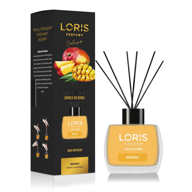 LORIS Reed Diffuser dyfuzor zapachowy z patyczkami Mango 120ml