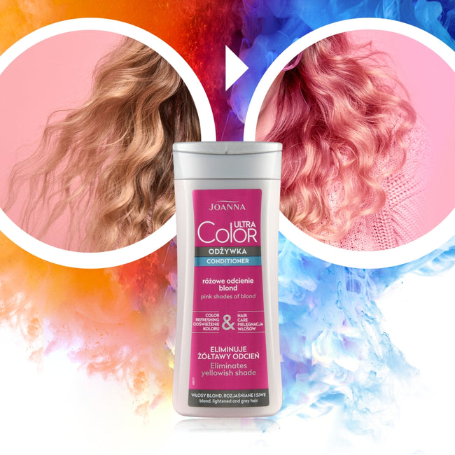 Joanna Ultra Color odżywka różowe odcienie blond 200g