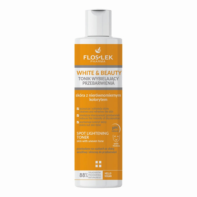 Floslek White & Beauty tonik wybielający przebarwienia 225ml