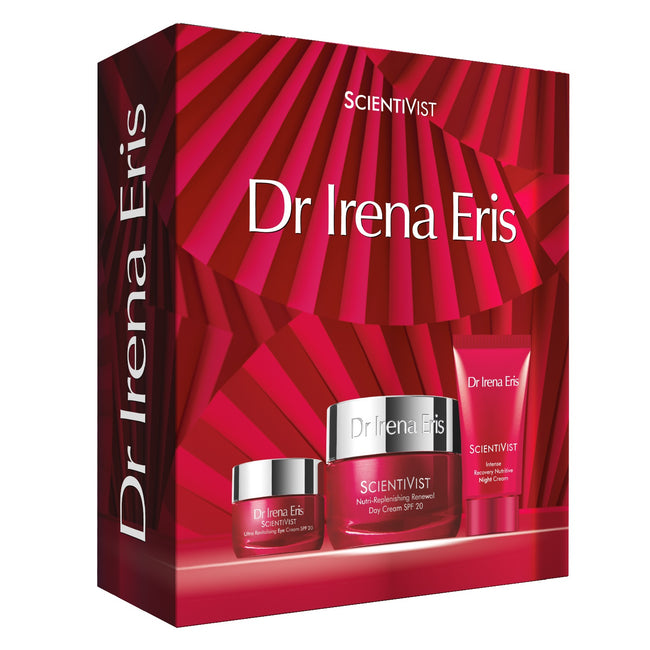 Dr Irena Eris Scientivist zestaw odżywczy krem regenerujący na dzień SPF20 50ml + odbudowujący krem odżywczy na noc 30ml + odżywczy krem pod oczy SPF20 15ml