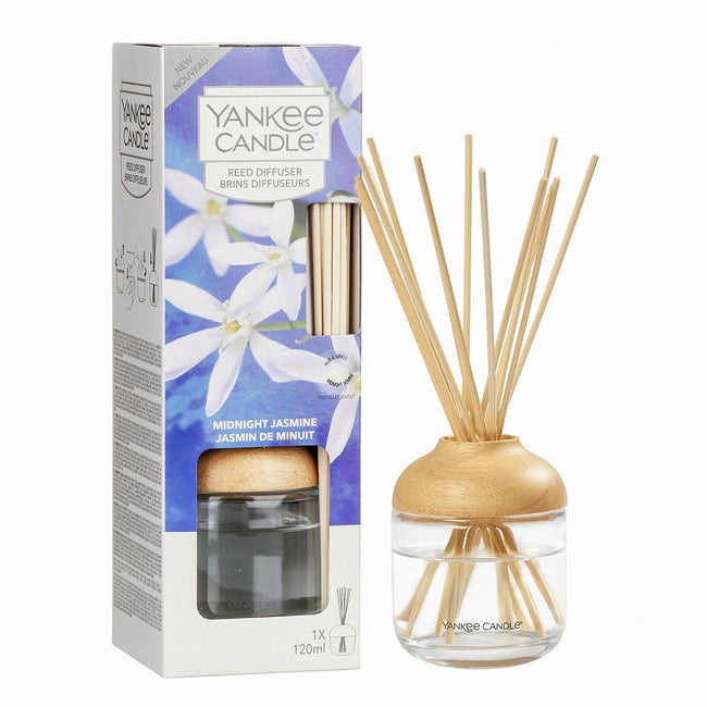 Yankee Candle Reed Diffuser pałeczki zapachowe z dyfuzorem Midnight Jasmine 120ml