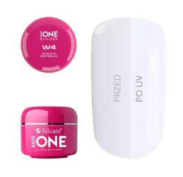 Silcare Base One Bianco Estremo W4 żel budujący do paznokci 15g