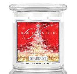Kringle Candle Średnia świeca zapachowa z dwoma knotami Stardust 411g