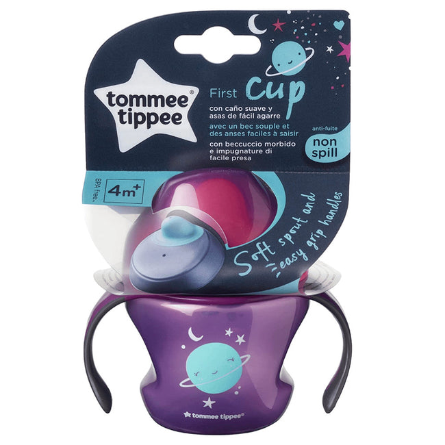 Tommee Tippee First Cup pierwszy kubek z uchwytami 4m+ Fioletowy 150ml