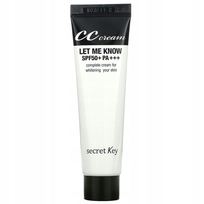 Secret Key Let Me Know CC Cream nawilżający krem CC SPF50+ PA+++ 30ml