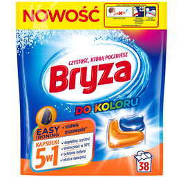 Bryza Easy Ironing 5w1 kapsułki do prania koloru 38szt