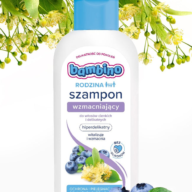 Bambino Rodzina szampon wzmacniający do włosów cienkich i delikatnych 400ml