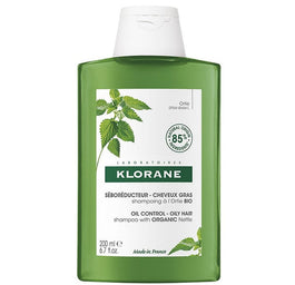 Klorane Oil Control Shampoo szampon do włosów przetłuszczających się z organiczną pokrzywą 200ml