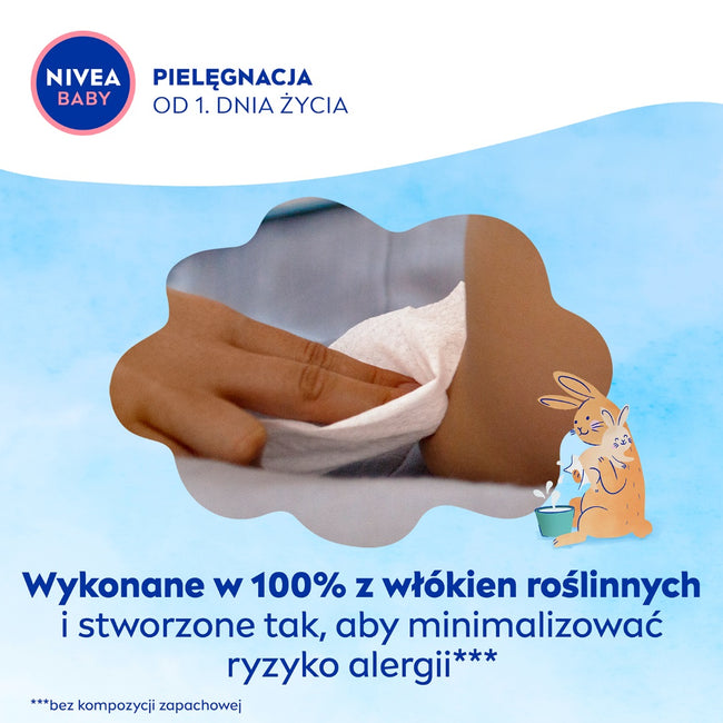 Nivea Baby chusteczki biodegradowalne 99% Pure Water 57szt