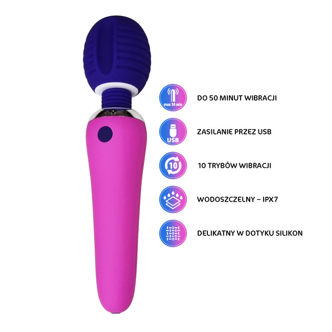 Unimil Vibrating Wand wibrator do ciała i miejsc intymnych