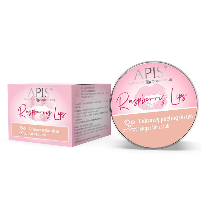 APIS Raspberry Lips cukrowy peeling do ust 10ml
