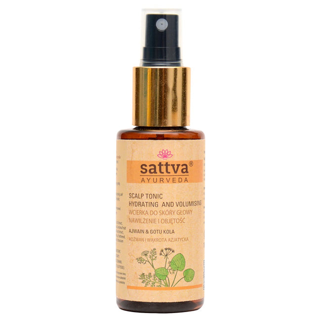 Sattva Scalp Tonic Hydrating and Volumising wcierka do skóry głowy nawilżenie i objętość Ajwain & Gotukola 100ml