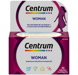 Centrum Woman multiwitaminy dla kobiet suplement diety 30 tabletek