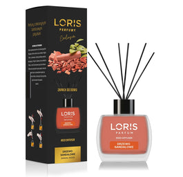 LORIS Reed Diffuser dyfuzor zapachowy z patyczkami Drzewo Sandałowe 120ml