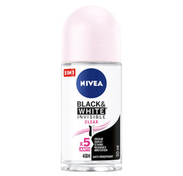 Nivea Black&White Invisible Clear antyperspirant w kulce 50ml