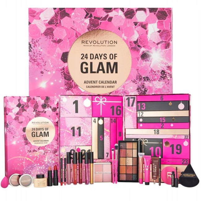 Makeup Revolution 24 Days of Glam kalendarz adwentowy 24szt