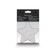 NS Novelties Pretty Pasties nakładki na biust Glitter Stars Red/Silver 2 pary