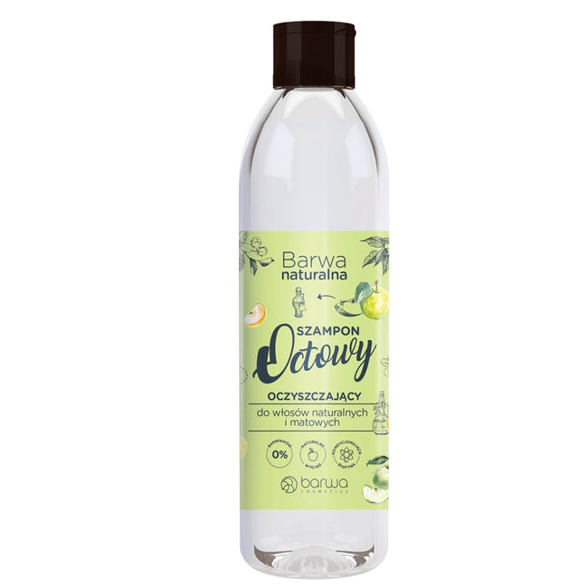 Barwa Naturalna szampon octowy do włosów naturalnych i matowych 300ml