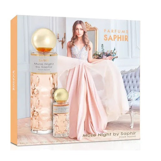 Saphir Muse Night Pour Femme zestaw woda perfumowana spray 200ml + woda perfumowana spray 25ml