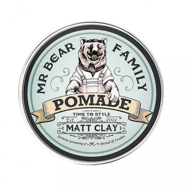 Mr. Bear Family Pomade Matt Clay matująca pomada do włosów 100g