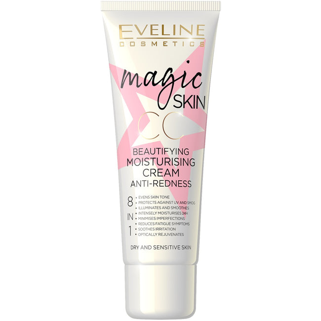 Eveline Cosmetics Magic Skin CC upiększający krem nawilżający na zaczerwienienia 50ml