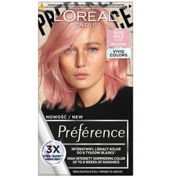 L'Oreal Paris Preference Vivid Colors trwała farba do włosów 9.213 Rose Gold