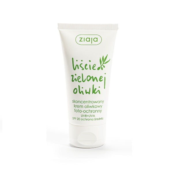 Ziaja Liście Zielonej Oliwki skoncentrowany krem oliwkowy każdy rodzaj skóry SPF20 50ml