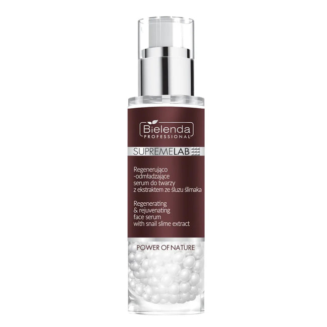 Bielenda Professional SupremeLab Power Of Nature regenerująco-odmładzające serum do twarzy z ekstraktem ze śluzu ślimaka 30g