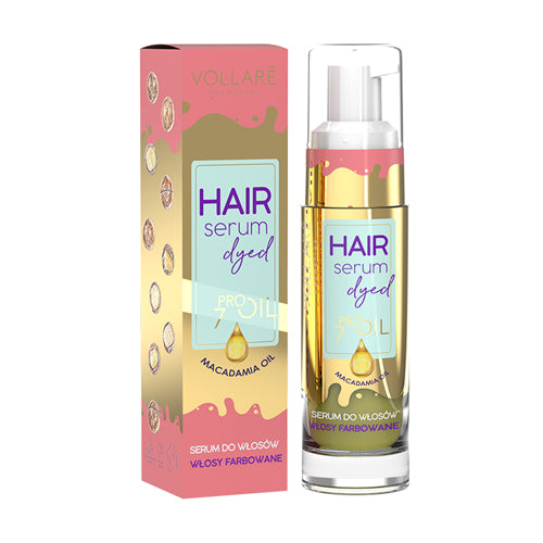 Vollare Hair Serum PROils Color&Shine Oil serum do włosów farbowanych intensywny kolor i blask 30ml