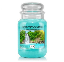 Country Candle Duża świeca zapachowa z dwoma knotami Fiji 652g