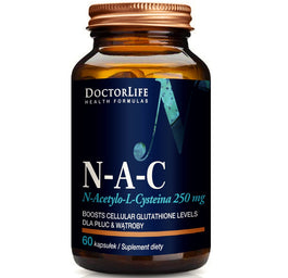 Doctor Life N-A-C n-acetylo-l-cysteina 250mg suplement diety 60 kapsułek
