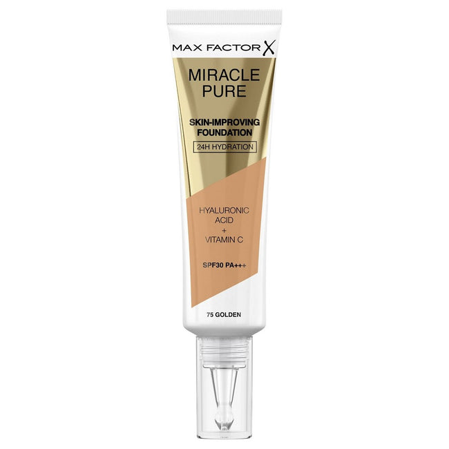 Max Factor Miracle Pure SPF30 PA+++ podkład poprawiający kondycję skóry 75 Golden 30ml