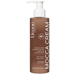 Lirene Perfect Tan brązujący krem nawilżający do ciała z organiczną wodą kokosową Mocca Cream 190ml