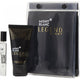 Mont Blanc Legend Night zestaw miniatura wody perfumowanej spray 7.5ml + balsam po goleniu 50ml + kosmetyczka