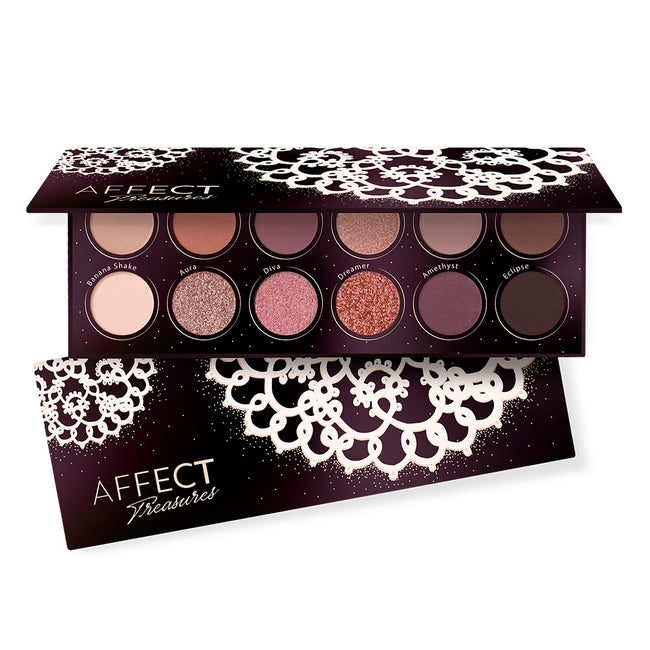 Affect Treasures Eyeshadows Palette paleta cieni do powiek 12x2g