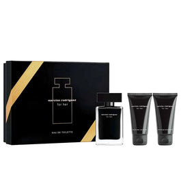 Narciso Rodriguez For Her zestaw woda toaletowa spray 50ml + balsam do ciała 50ml + żel pod prysznic 50ml