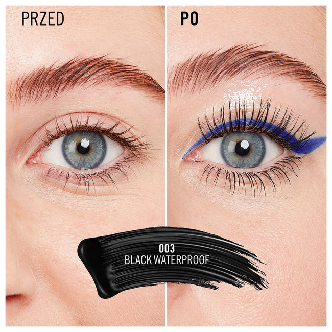 Rimmel Wonder'Volume Thrill Seeker wodoodporny i zwiększający objętość tusz do rzęs 003 Waterproof Black 8ml