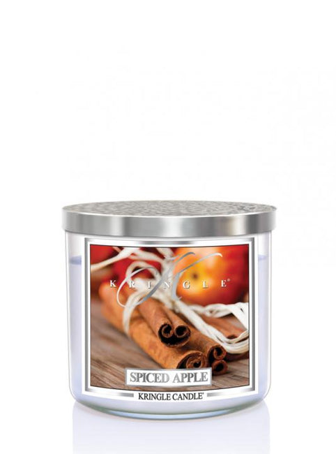 Kringle Candle Tumbler świeca zapachowa z trzema knotami Spiced Apple 411g