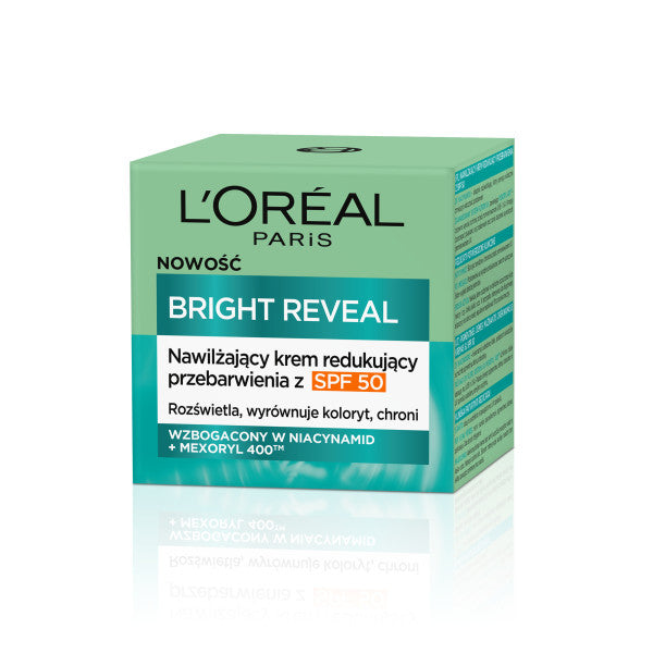 L'Oreal Paris Bright Reveal nawilżający krem redukujący przebarwienia z SPF50 50ml