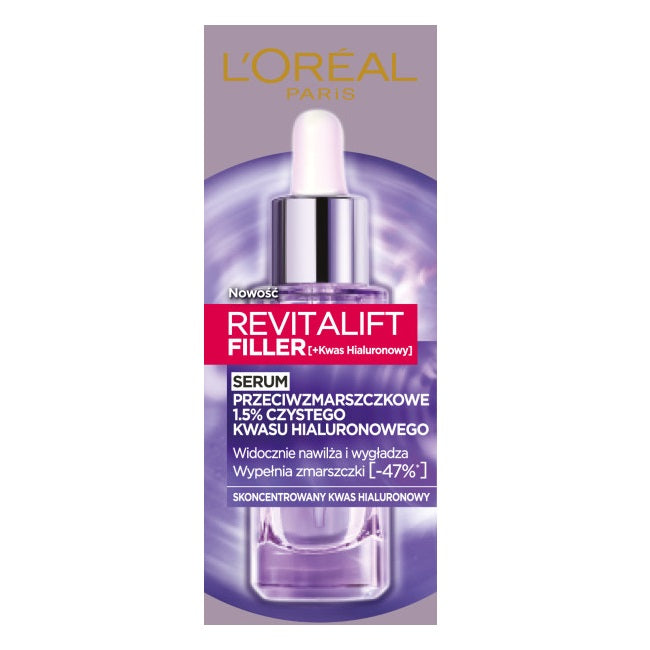 L'Oreal Paris Revitalift Filler serum przeciwzmarszczkowe do twarzy z 1.5% czystego kwasu hialuronowego 30ml