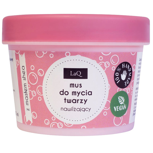 LaQ Mus do mycia twarzy nawilżający z masłem shea 100ml