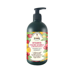 Bania Agafii Mydło w płynie do rąk i ciała Owoce Leśne 500ml