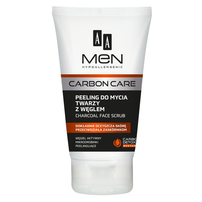 AA Men Carbon Care peeling do mycia twarzy z węglem 150ml
