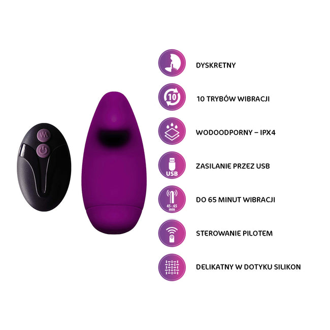 Unimil Discreet Clitoral Massager dyskretny wibrator do stymulacji łechtaczki