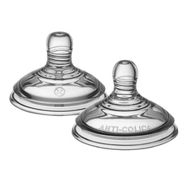 Tommee Tippee Closer To Nature Advanced Anti-Colic Smoczek antykolkowy na butelkę wieloprzepływowy 0m+ 2szt
